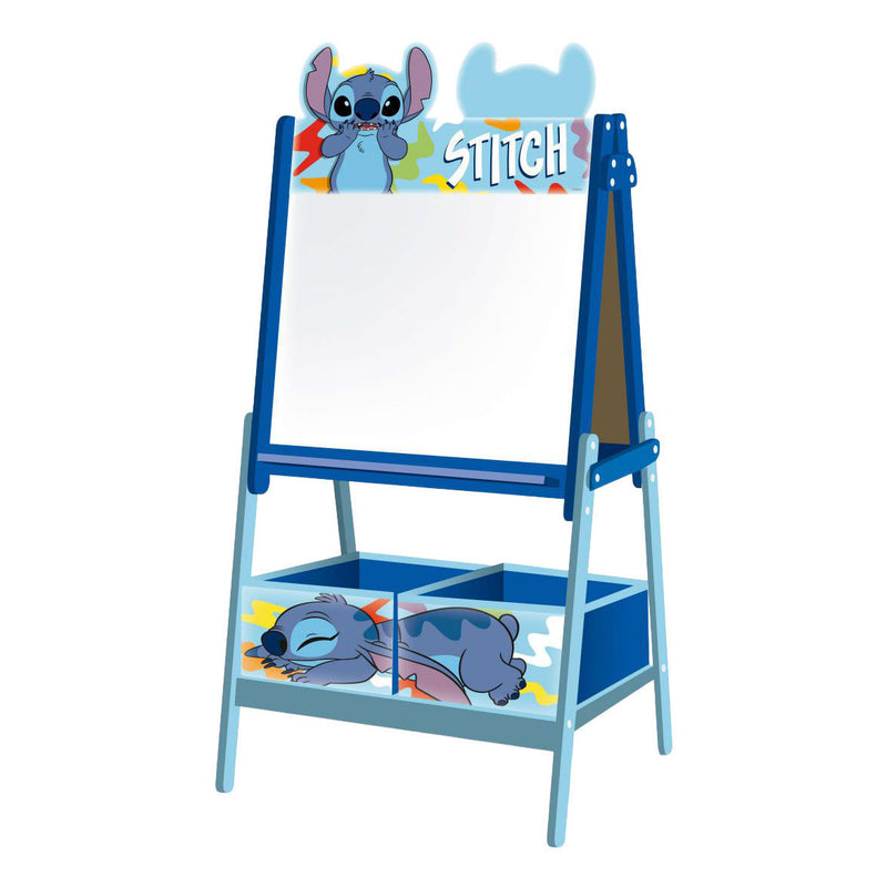 Cargue la imagen en el visor de la galería, Houten dubbelzijdig schoolbord stitch