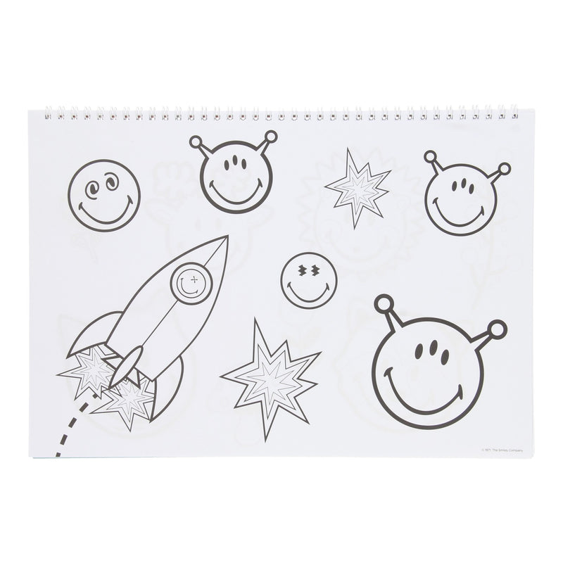 Load image into Gallery viewer, Schetsblok Smiley met Stickers