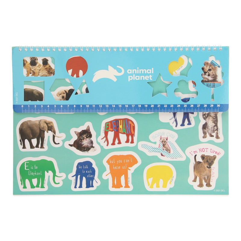 Load image into Gallery viewer, Schetsblok Animal Planet met Stickers