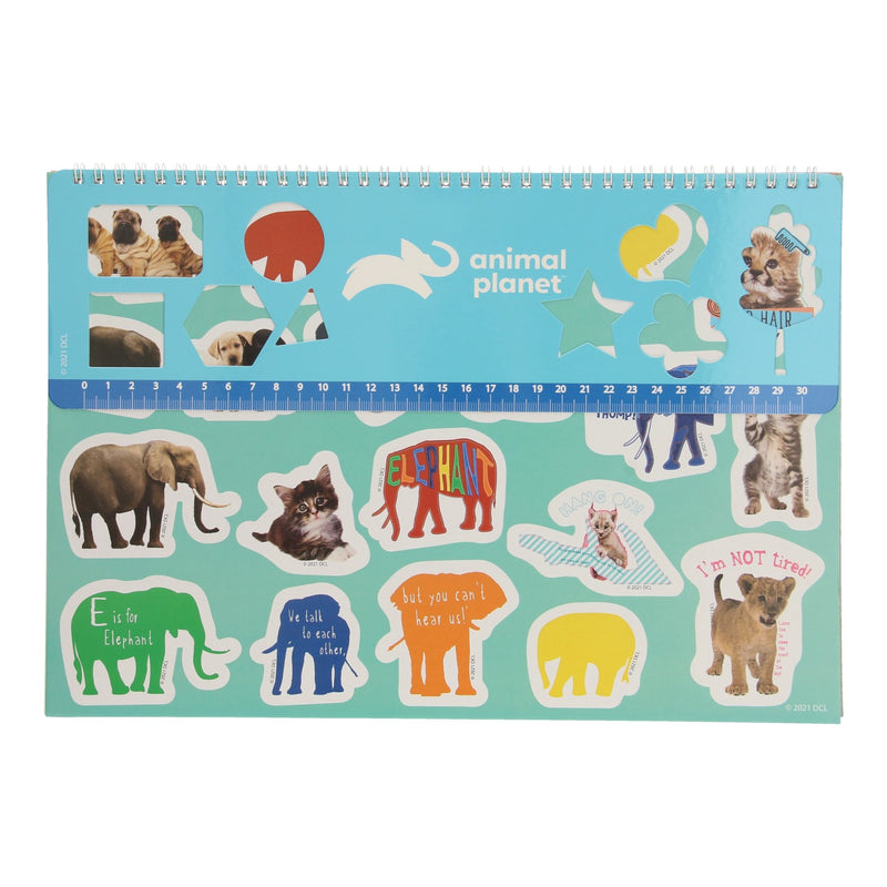 Load image into Gallery viewer, Schetsblok Animal Planet met Stickers