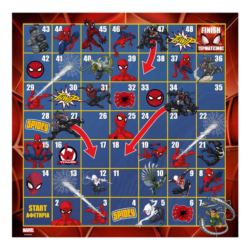 Load image into Gallery viewer, Slangen ladderspel spiderman