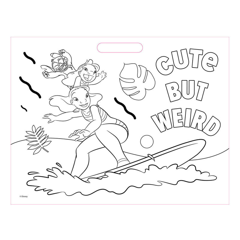 Load image into Gallery viewer, Tekenblok Lilo met Stickers en 3 Krijtjes, 40 Vellen