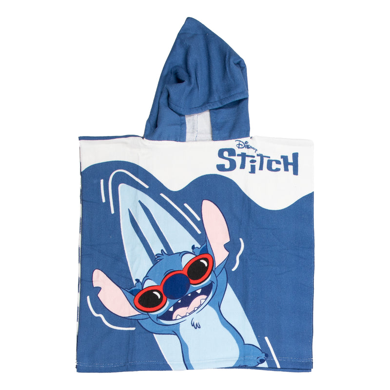 Load image into Gallery viewer, Puch handdoek poncho stitch blauw wit 55x110cm