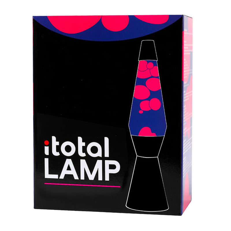Load image into Gallery viewer, lavalamp zwart paars, 40cm