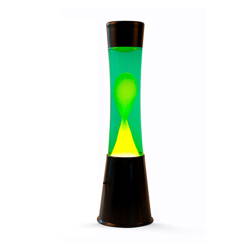 Load image into Gallery viewer, Itotal lavalamp zwart groen geel, 40cm