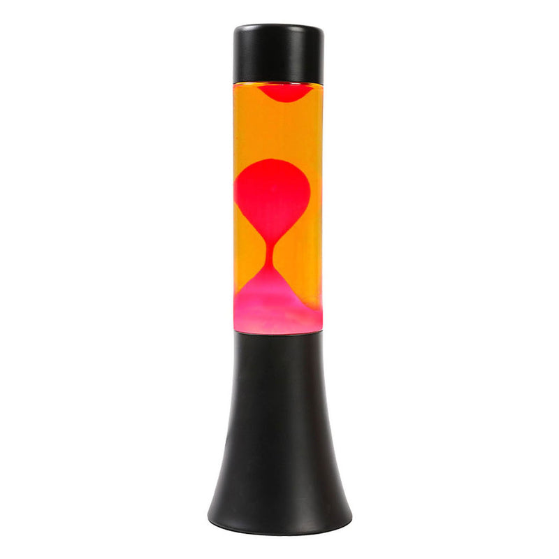 Load image into Gallery viewer, Itotal lavalamp zwart oranje rood, 30cm