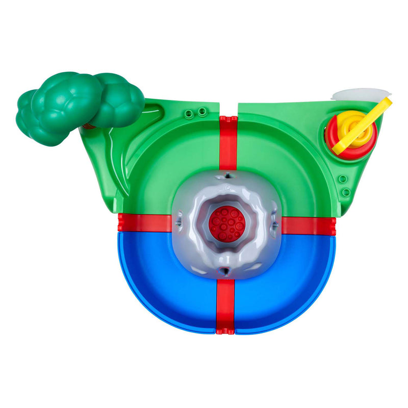 Afbeelding laden in galerijviewer, Aquaplay badspeelset sploshy volcano met schuimmachine en waterbaan.