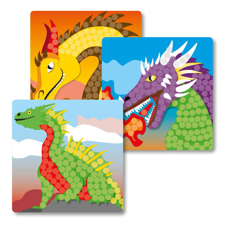 Load image into Gallery viewer, Playmais mosaic kaarten versieren fantasy dragon