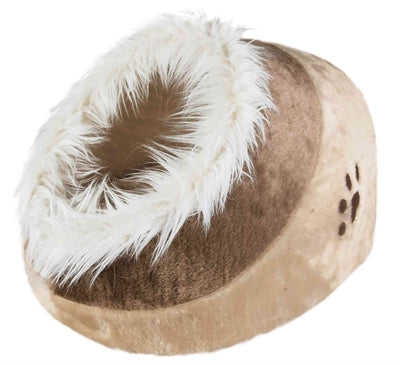 Load image into Gallery viewer, Trixie kattenmand iglo minou beige bruin