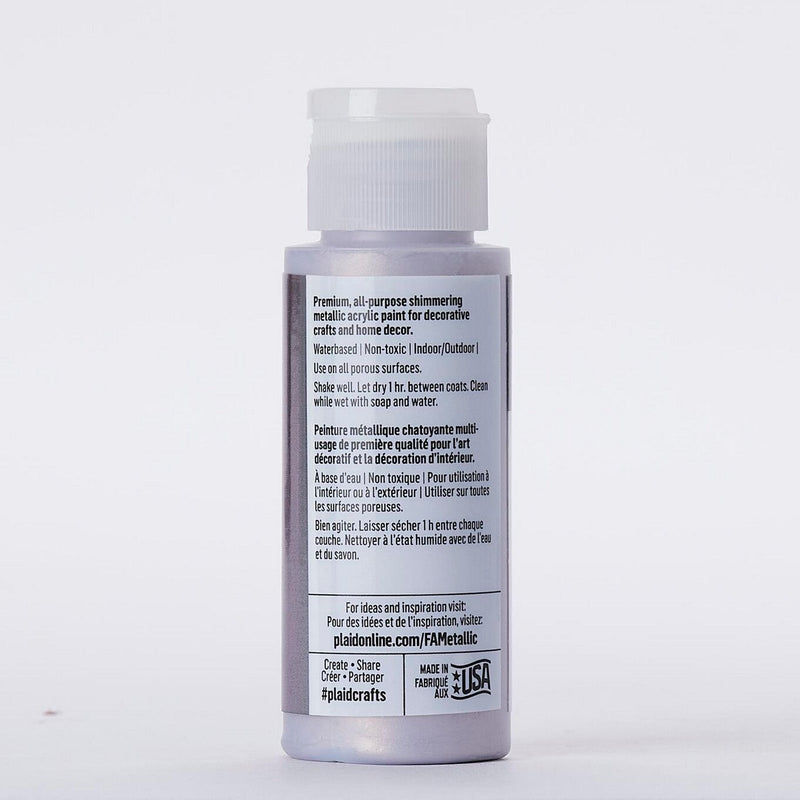 Load image into Gallery viewer, Folkart • metallic acrylic paint shimmering steel 59ml