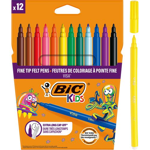 Load image into Gallery viewer, Bic viltstiften visa assorti 12st