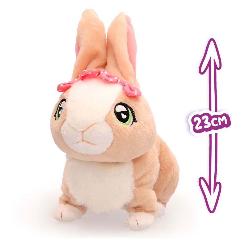 Chargez l'image dans la visionneuse de la galerie, Imc toys club petz betsy konijn bruin - interactieve pluchen knuffel - incl. batterijen
