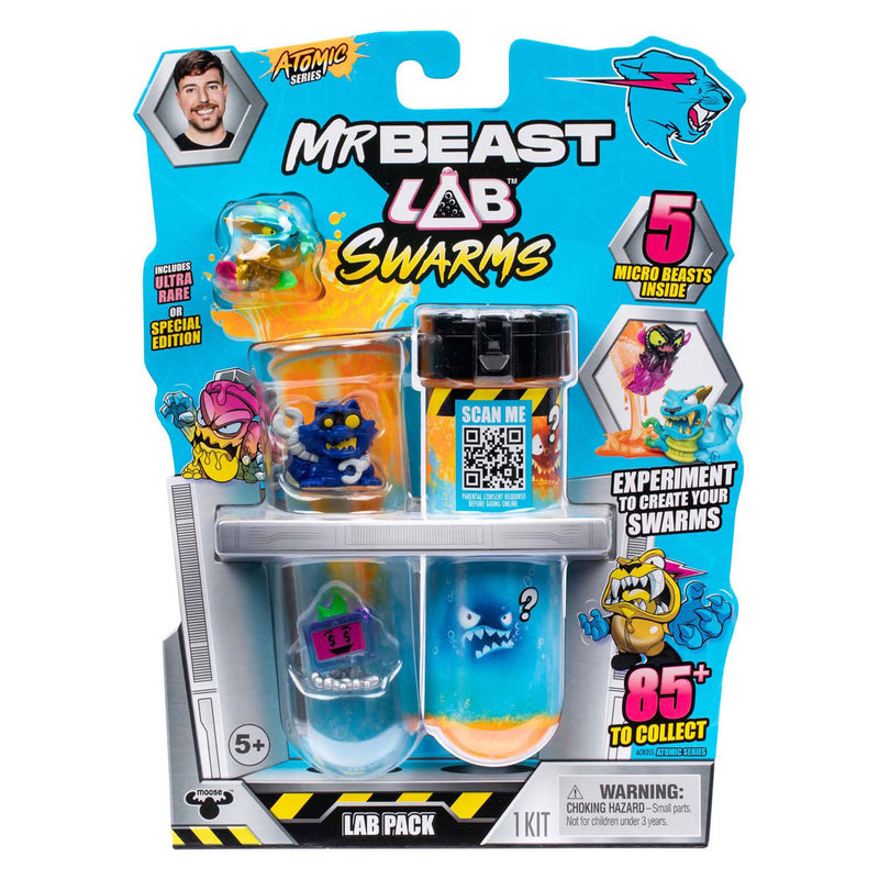 ギャラリービューアに画像をロードする, Spectron mrbeast lab swarms series 2 atomic serie actiefiguur, 5-pack