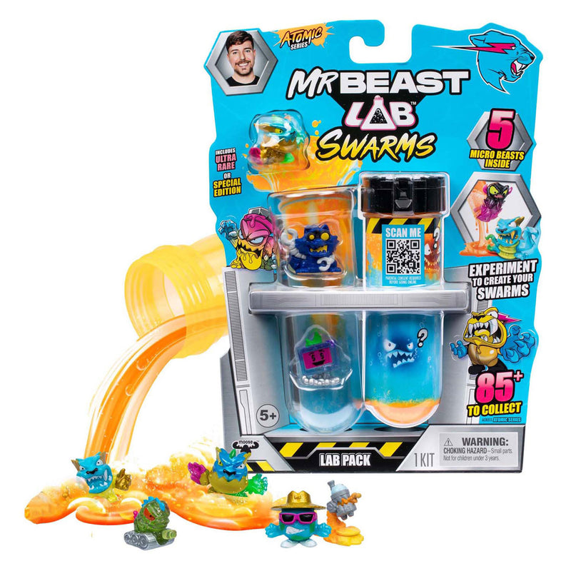 ギャラリービューアに画像をロードする, Spectron mrbeast lab swarms series 2 atomic serie actiefiguur, 5-pack