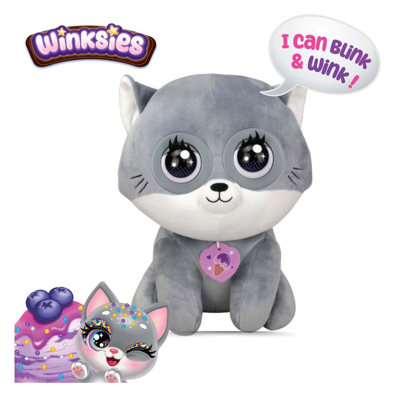 Afbeelding laden in galerijviewer, Silverlit winksies blueberry kitten - interactieve knuffel in een ijsbeker