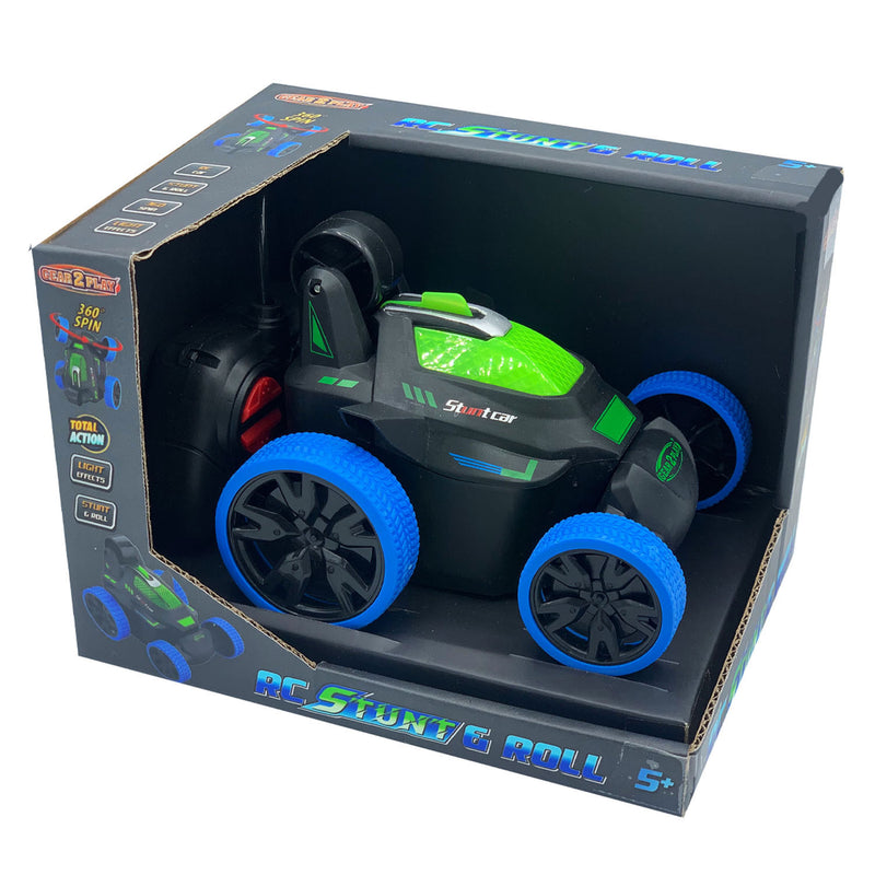 Afbeelding laden in galerijviewer, Gear2play rc stunt roll stuntauto blauw - bestuurbare auto