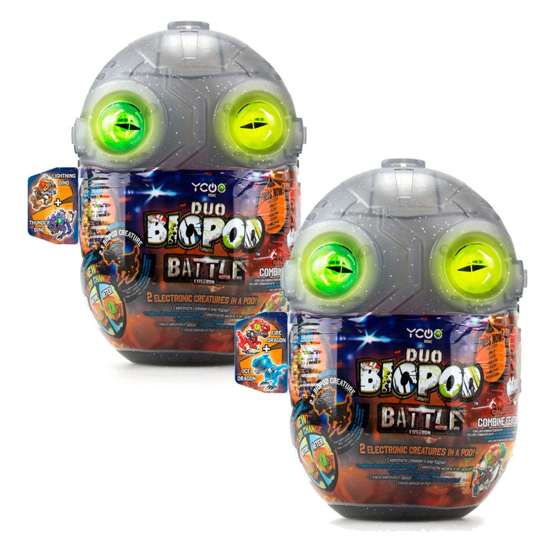 Load image into Gallery viewer, Silverlit biopod battle duo dino