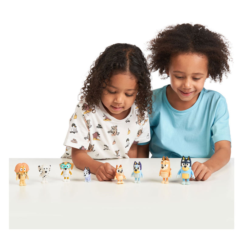 Afbeelding laden in galerijviewer, Moose toys bluey speelfiguren familie vrienden, 8st.