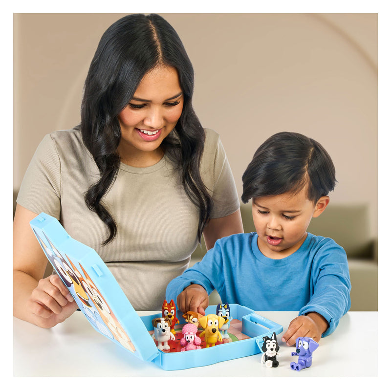 Load image into Gallery viewer, Spectron bluey opbergkoffer met 8 figuren