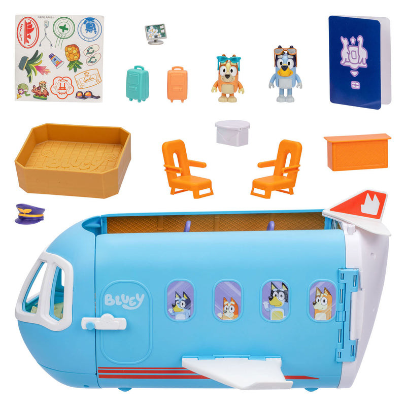 ギャラリービューアに画像をロードする, Moose toys bluey 3in1 vliegtuig met 2 speelfiguren