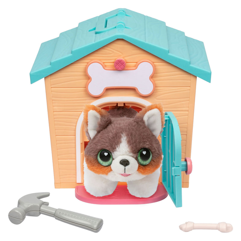 ギャラリービューアに画像をロードする, Little live pets verrassingspuppy knuffel in hondenhok