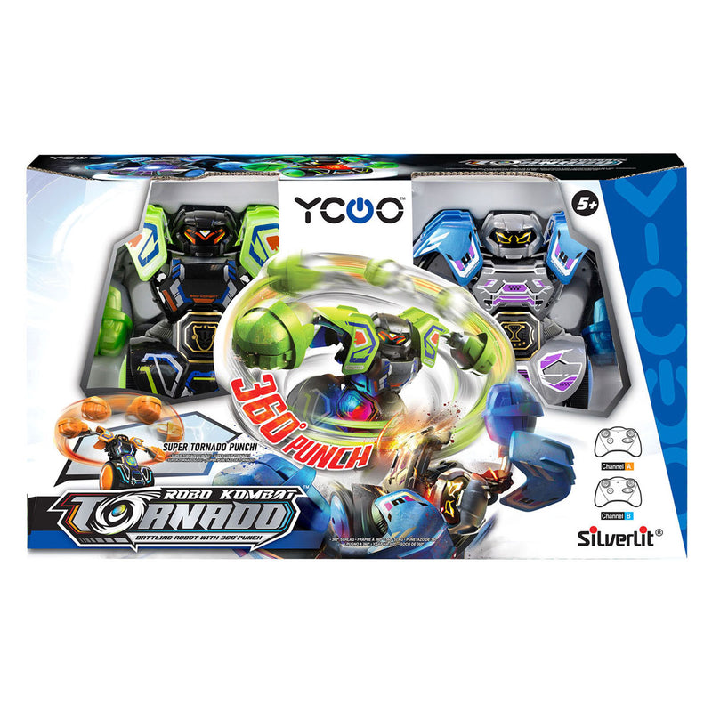 Afbeelding laden in galerijviewer, Silverlit robo kombat tornado battle pack bestuurbare robots