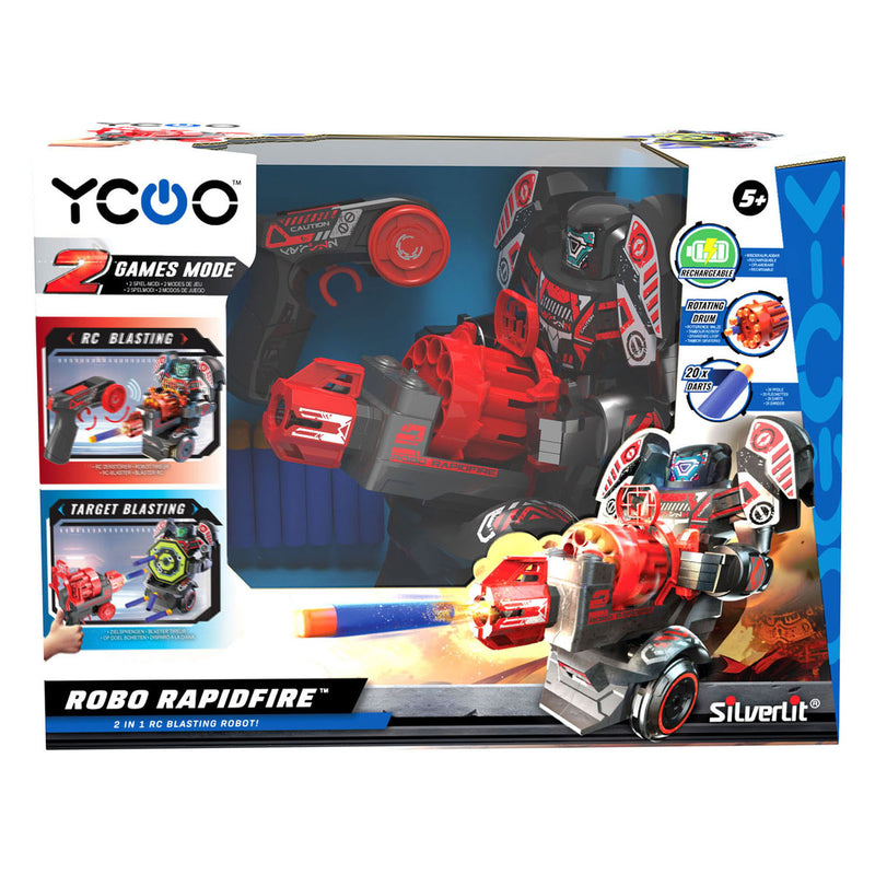 Afbeelding laden in galerijviewer, Silverlit robo rapidfire schietende robot