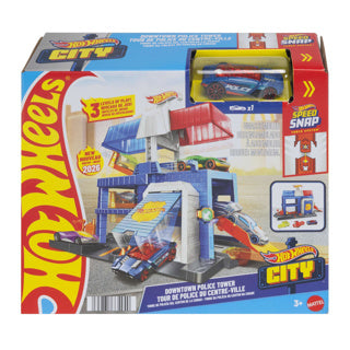 Afbeelding laden in galerijviewer, Hot wheels hotwheels city dowtown politie bureau