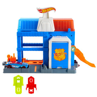 Afbeelding laden in galerijviewer, Hot wheels hotwheels city dowtown politie bureau