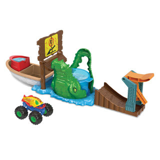 Laden Sie das Bild in Galerie -Viewer, Hot wheels maat swamp chomp playset