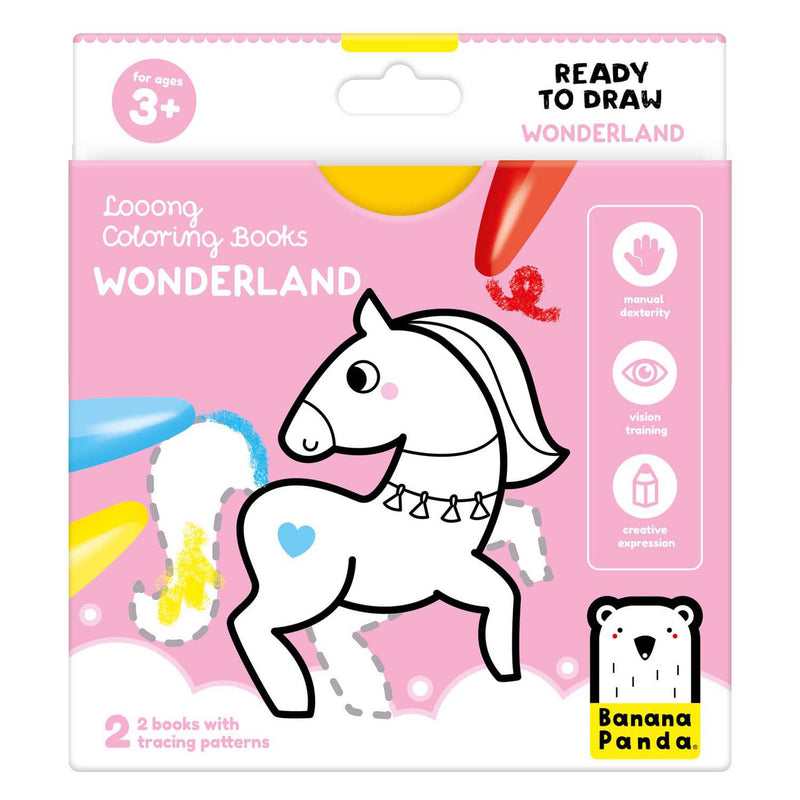 ギャラリービューアに画像をロードする, Banana panda - kleurboekje klaar om wonderland te tekenen