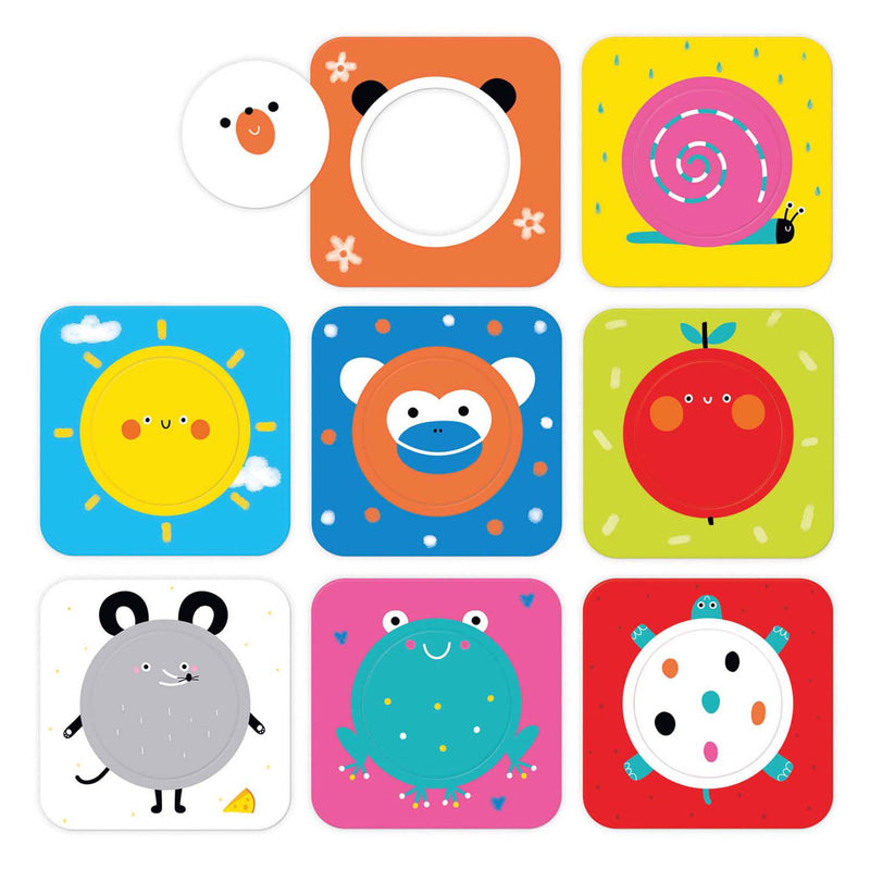 Load image into Gallery viewer, Banana panda - on-the-go puzzel ontdek cirkels - 16st.