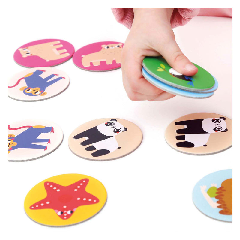 Load image into Gallery viewer, Banana panda - on-the-go memory spel wilde dieren - 30dlg.