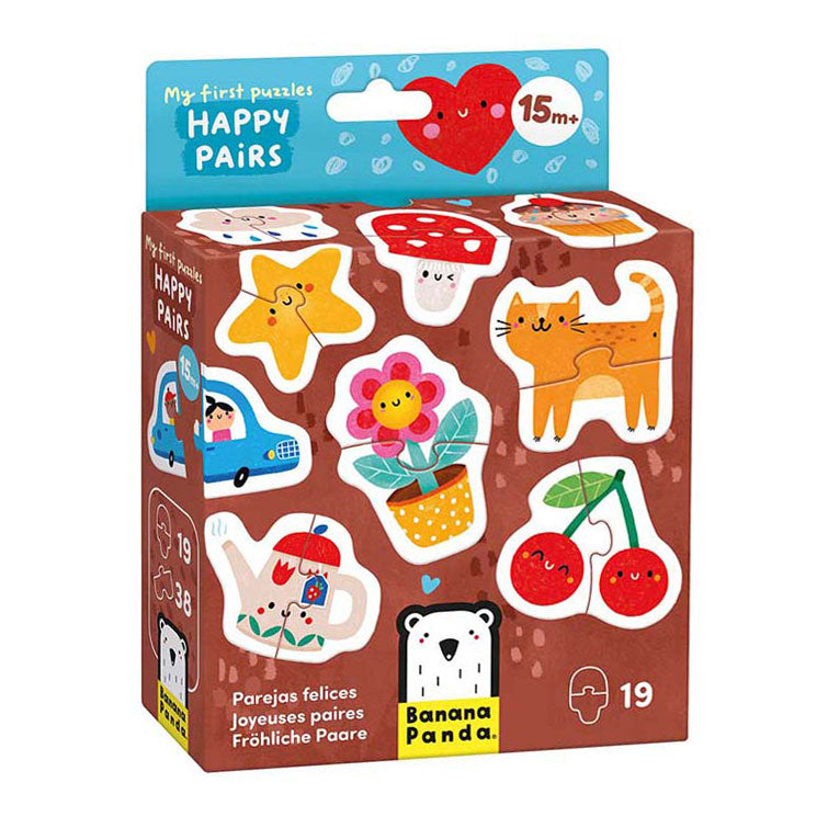 Load image into Gallery viewer, Banana panda - mijn eerste puzzels blije dubbels, 19st.