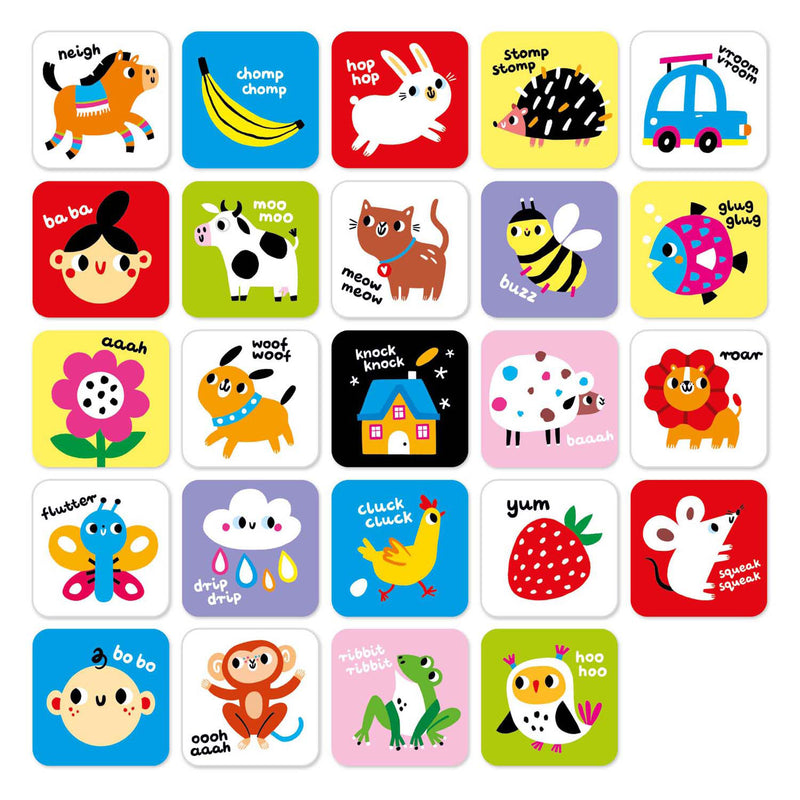 Load image into Gallery viewer, Banana panda - hoog contrast babykaarten 6m+ 9m+ - 24st.