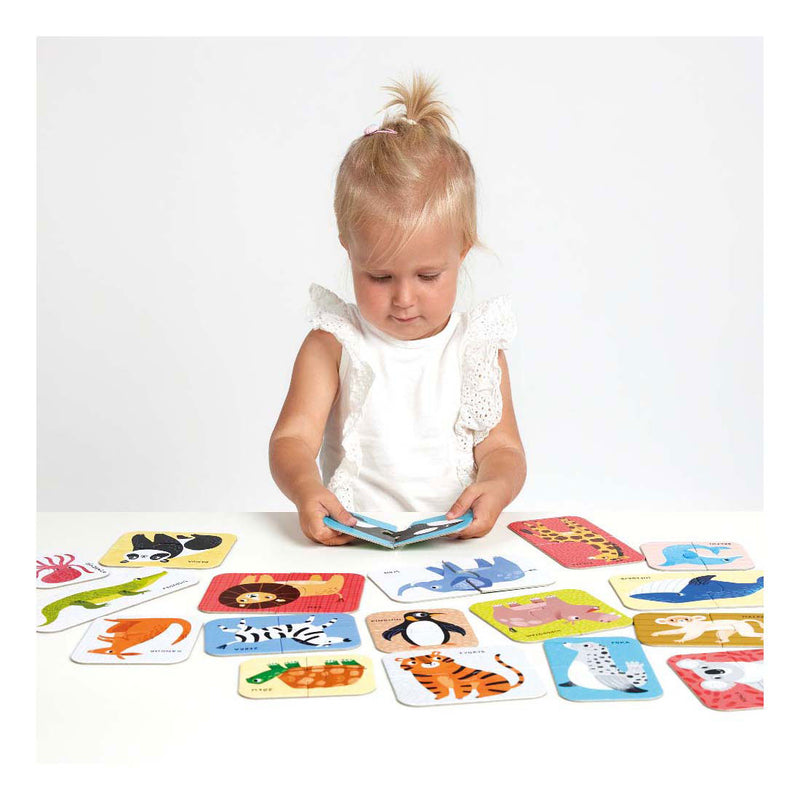 Afbeelding laden in galerijviewer, Banana panda puzzel wild animals educatief speelgoed 18m+.