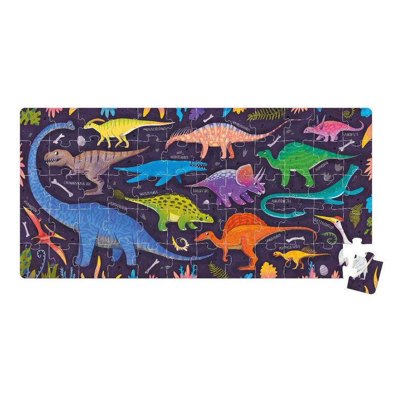 Load image into Gallery viewer, Banana panda - ik hou van dinosaurussen puzzel - 60st.