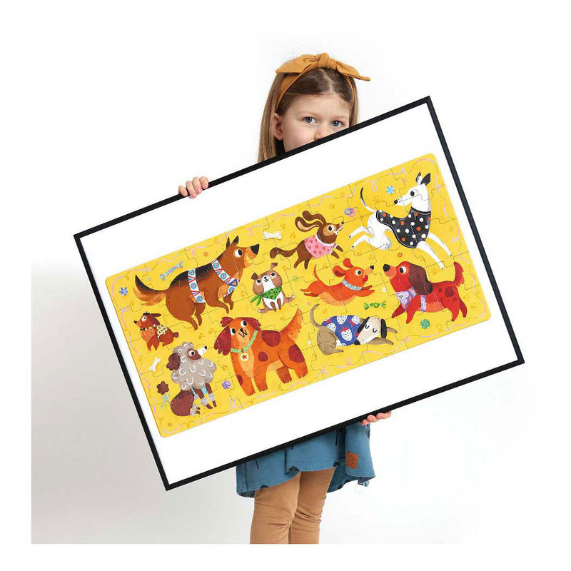 Load image into Gallery viewer, Banana panda - ik hou van honden puzzel - 60st.