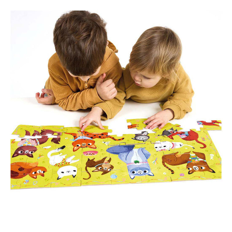 Load image into Gallery viewer, Banana panda - ik hou van katten puzzel - 60st.