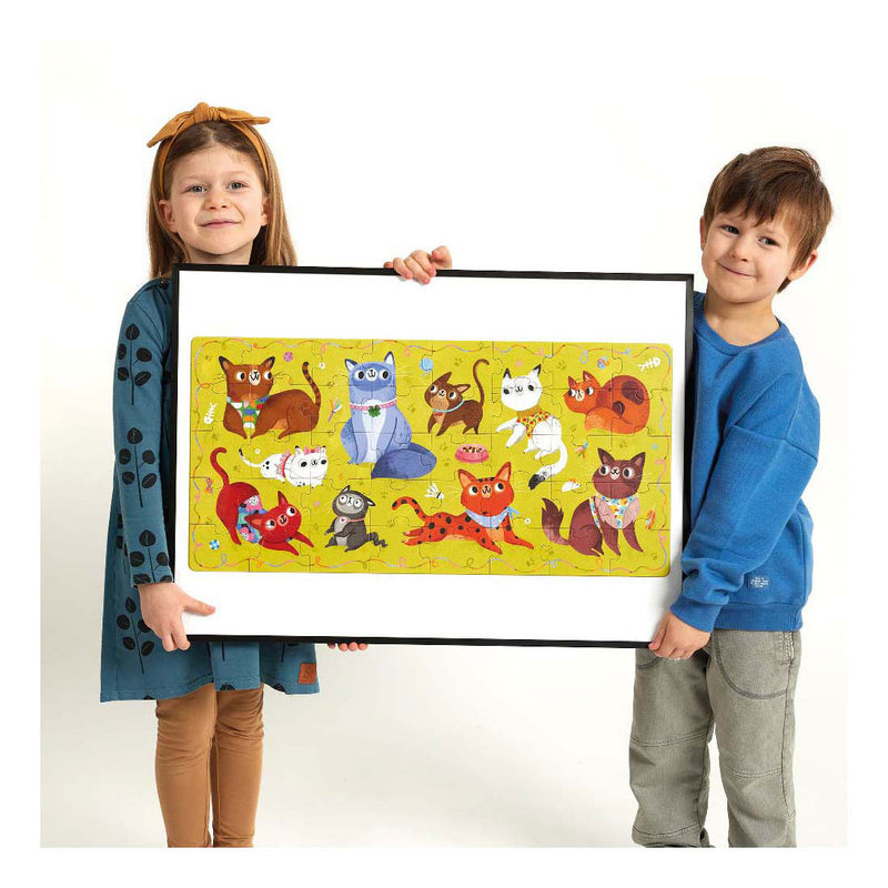 Load image into Gallery viewer, Banana panda - ik hou van katten puzzel - 60st.