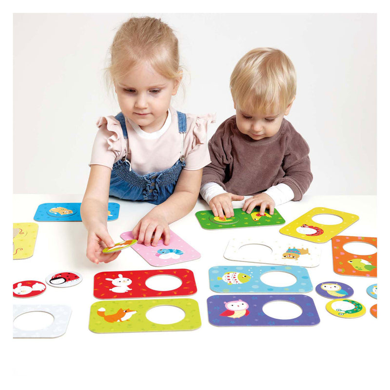 Load image into Gallery viewer, Banana panda - zoek dezelfde vriendjes puzzels - 12st.