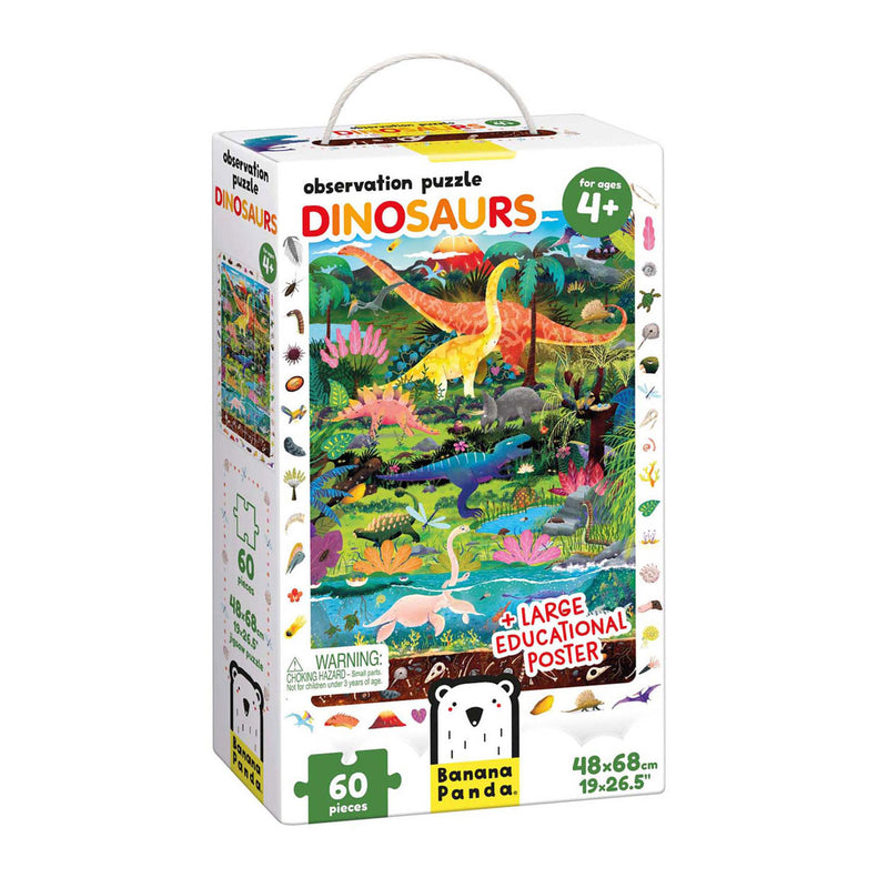 Load image into Gallery viewer, Banana panda - zoek en kijk puzzel dinosaurussen - 60st.