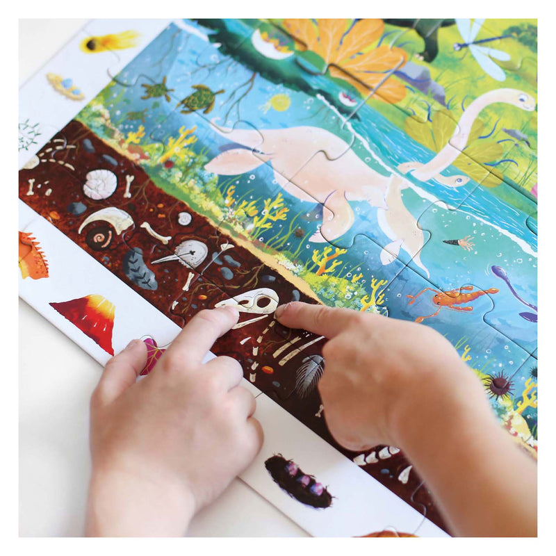 Afbeelding laden in galerijviewer, Banana panda zoek en kijk puzzel dinosaurus 4+.