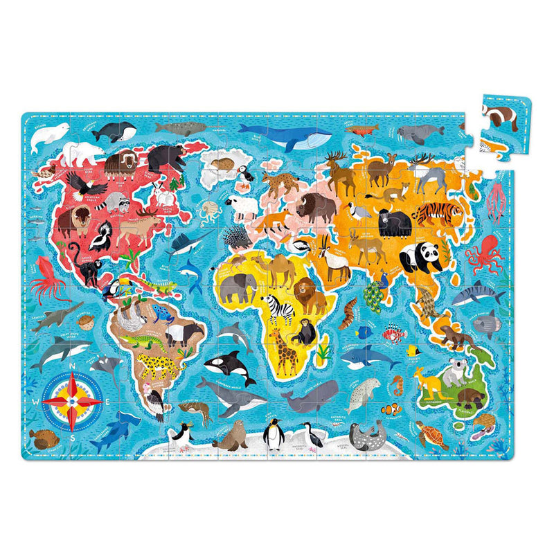 Afbeelding laden in galerijviewer, Banana panda puzzelliefde dieren over de wereld (60 pcs).