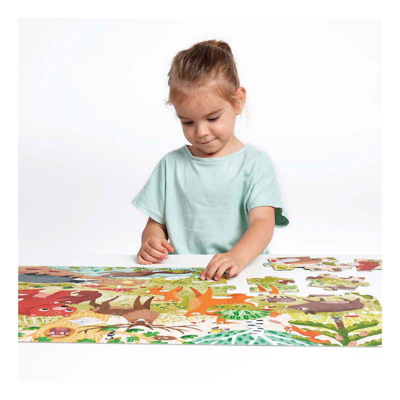 Afbeelding laden in galerijviewer, Banana panda - wild jumbo puzzel bosdieren - 40st.