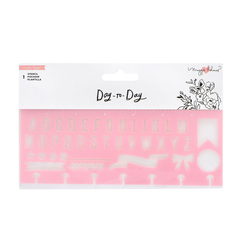 Load image into Gallery viewer, Crate paper • day-to-day disc planner stencil alphabet