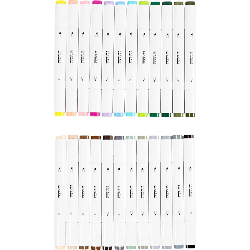Load image into Gallery viewer, Creativ company https: www.cchobby.nl tekenstift-lijndikte-1-8-mm-pastelkleuren-standaardkleuren-24-stuk-1-doos