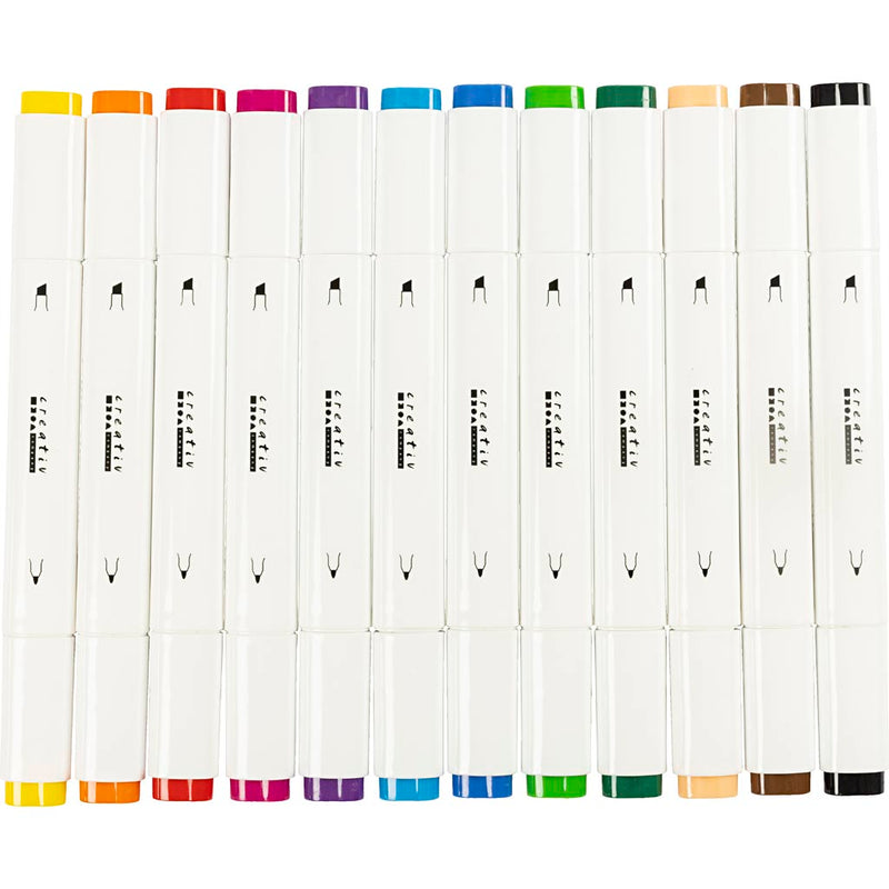 Afbeelding laden in galerijviewer, Creativ company http: www.cchobby.nl tekenstift-lijndikte-1-8-mm-standaardkleuren-12-stuk-1-doos