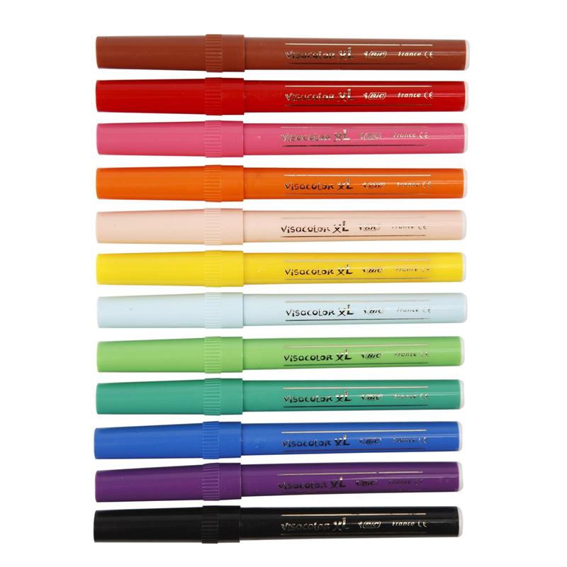 Afbeelding laden in galerijviewer, Bic http: www.cchobby.nl -visa-kleur-marker-lijndikte-3-mm-diverse-kleuren-12-stuk-1-doos