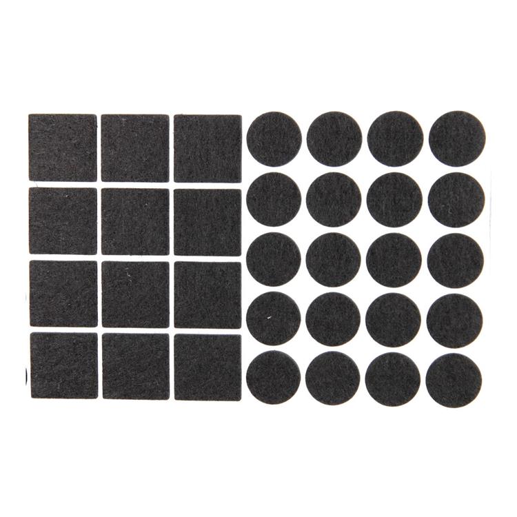 Chargez l'image dans la visionneuse de la galerie, Mack 1069036 - assortiment zelfklevend vilt zwart | 12 stuks